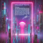 DALL·E-2024-12-29-19.27.23-A-heartfelt-breakup-note-written-in-elegant-handwriting-on-a-glowing-neon-background-with-vaporwave-colors-set-in-a-Blade-Runner-inspired-futuristic-.webp